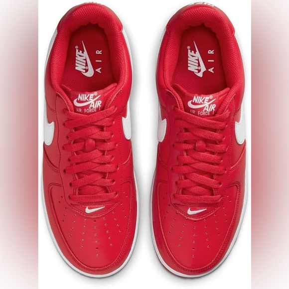 Nike Air Force 1 Low Retro  University Red White Sz 4.5 men New no box unisex - Picture 4 of 14